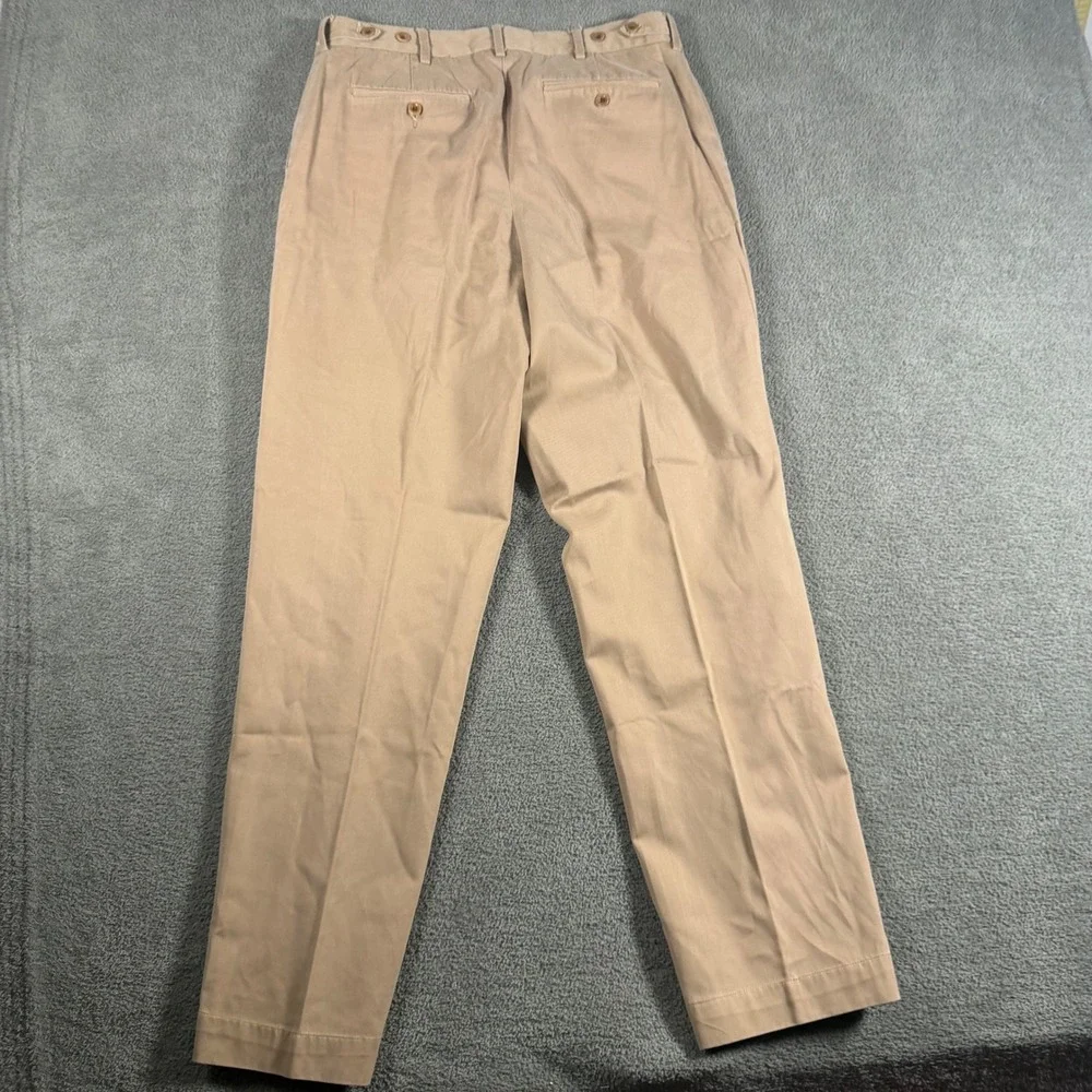 Polo Ralph Lauren Mens Khaki Chino Pants 34x32 Straight Leg Cotton Tan Trousers
